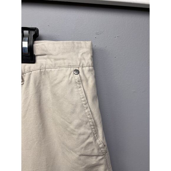 Columbia Shorts Mens 38 Light Tan Flat Front‎ Pockets Utility Canvas - Picture 8 of 9